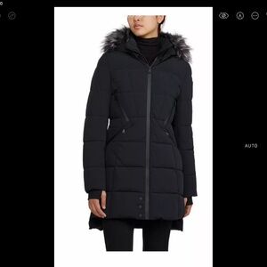 Pajar Iclyn Stretch Puffer Parka  Black/Silver Size Small